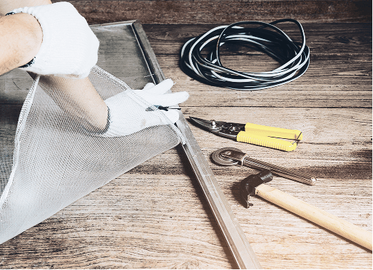 網戸の張替えの写真